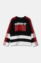 Παιδική βαμβακερή μπλούζα adidas Originals CREW IZ4629 λευκό AW24