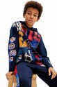 Desigual longsleeve din bumbac pentru copii MICKEY MOUSE 24WBTK11 negru
