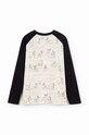 Дитячий бавовняний лонгслів Desigual MICKEY MOUSE чорний 24WBTK10
