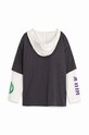 Хлопчик Дитячий бавовняний лонгслів Desigual HULK 24WBTK08 сірий