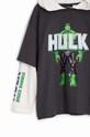 Дитячий бавовняний лонгслів Desigual HULK сірий 24WBTK08