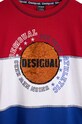 Хлопковый детский лонгслив Desigual 24WBTK05 тёмно-синий AW24