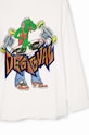 Дитячий бавовняний лонгслів Desigual білий 24WBTK03