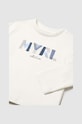Mayoral longsleeve bawełniany niemowlęcy 108.3E.Baby.9BYH beżowy AW24