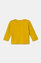 Mayoral longsleeve din bumbac pentru bebeluși 108.3E.Baby.9BYH galben AW24