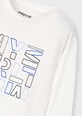 Дитячий бавовняний лонгслів Mayoral 173.5C.Mini.9BYH бежевий AW24