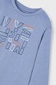 Mayoral longsleeve bawełniany dziecięcy 173.5C.Mini.9BYH niebieski AW24