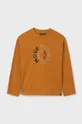 Mayoral longsleeve din bumbac pentru copii print portocaliu 842.7A.Junior.9BYH