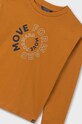 Dětské bavlněné tričko s dlouhým rukávem Mayoral 842.7A.Junior.9BYH oranžová AW24