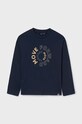Mayoral longsleeve din bumbac pentru copii print bleumarin 842.7A.Junior.9BYH