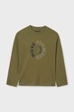 Mayoral longsleeve din bumbac pentru copii print verde 842.7A.Junior.9BYH