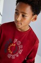 Dětské bavlněné tričko s dlouhým rukávem Mayoral burgundské 842.7A.Junior.9BYH