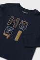 Хлопковый лонгслив для младенцев Mayoral 2030.3B.Baby.9BYH тёмно-синий AW24