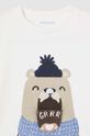 Băieți Mayoral longsleeve din bumbac pentru bebeluși 2035.3D.Baby.9BYH bej