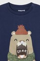 Chłopiec Mayoral longsleeve bawełniany niemowlęcy 2035.3D.Baby.9BYH granatowy