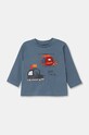 Mayoral longsleeve din bumbac pentru bebeluși print albastru 2038.3E.Baby.9BYH