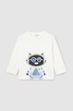 Mayoral longsleeve bawełniany niemowlęcy nadruk beżowy 2040.3F.Baby.9BYH