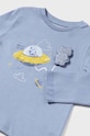 Dětské bavlněné tričko s dlouhým rukávem Mayoral 2042.3F.Baby.9BYH modrá AW24