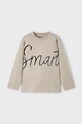 Mayoral longsleeve din bumbac pentru copii print bej 4039.5A.Mini.9BYH