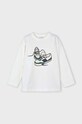 Mayoral longsleeve din bumbac pentru copii print bej 4040.5B.Mini.9BYH