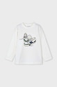 Mayoral longsleeve bawełniany dziecięcy nadruk beżowy 4040.5B.Mini.9BYH