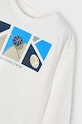 Mayoral longsleeve bawełniany dziecięcy 4043.5C.Mini.9BYH niebieski AW24