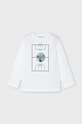 Mayoral longsleeve bawełniany dziecięcy nadruk beżowy 4044.5C.Mini.9BYH