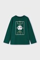 Mayoral longsleeve bawełniany dziecięcy nadruk zielony 4044.5C.Mini.9BYH