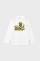 Mayoral longsleeve bawełniany dziecięcy nadruk zielony 4054.5F.Mini.9BYH