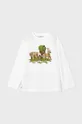 Mayoral longsleeve din bumbac pentru copii print verde 4054.5F.Mini.9BYH