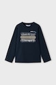 Mayoral longsleeve din bumbac pentru copii print bleumarin 4055.5G.Mini.9BYH