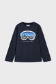 Mayoral longsleeve din bumbac pentru copii print bleumarin 4056.5G.Mini.9BYH