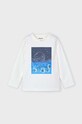 Mayoral longsleeve bawełniany dziecięcy nadruk beżowy 4057.5G.Mini.9BYH