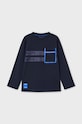Mayoral longsleeve din bumbac pentru copii 4058.5H.Mini.9BYH bleumarin AW24