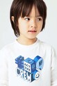 Хлопковый детский лонгслив Mayoral бежевый 4059.5H.Mini.9BYH
