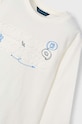 Mayoral longsleeve bawełniany dziecięcy 4060.5H.Mini.9BYH beżowy AW24