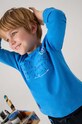 Mayoral longsleeve bawełniany dziecięcy nadruk niebieski 4060.5H.Mini.9BYH