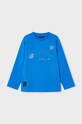 Mayoral longsleeve bawełniany dziecięcy 4060.5H.Mini.9BYH niebieski AW24