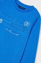 Chłopiec Mayoral longsleeve bawełniany dziecięcy 4060.5H.Mini.9BYH niebieski