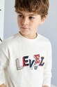 Хлопковый детский лонгслив Mayoral бежевый 7079.7A.Junior.9BYH