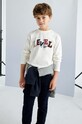 Хлопковый детский лонгслив Mayoral 7079.7A.Junior.9BYH бежевый