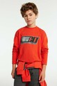 Mayoral longsleeve din bumbac pentru copii print portocaliu 7088.7D.Junior.9BYH