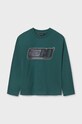 Mayoral longsleeve din bumbac pentru copii print turcoaz 7088.7D.Junior.9BYH