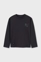Mayoral longsleeve bawełniany dziecięcy 7089.7D.Junior.9BYH szary AW24