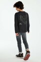 Mayoral longsleeve bawełniany dziecięcy 7089.7D.Junior.9BYH szary