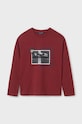 Mayoral longsleeve din bumbac pentru copii 2-pack 7090.7D.Junior.9BYH rosu AW24