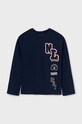 Хлопковый детский лонгслив Mayoral 7092.7E.Junior.9BYH чёрный AW24