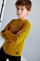 Дитячий бавовняний лонгслів Mayoral 7093.7E.Junior.9BYH зелений