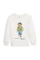 Παιδικό βαμβακερό μακρυμάνικο Polo Ralph Lauren στάμπα λευκό 322883620010