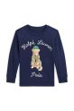 Polo Ralph Lauren longsleeve in cotone bambino/a 322953576001 blu navy AW24